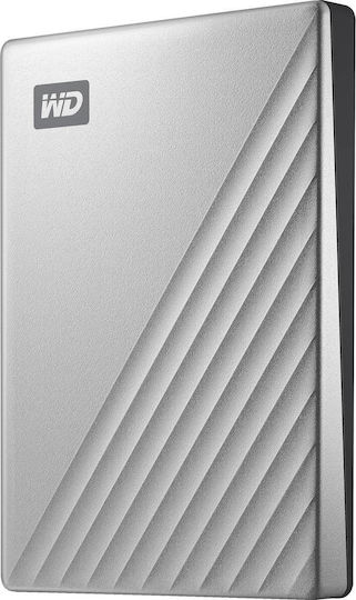 Western Digital My Passport Ultra For Mac USB-C 3.0 Εξωτερικός HDD 2TB 2.5" Ασημί