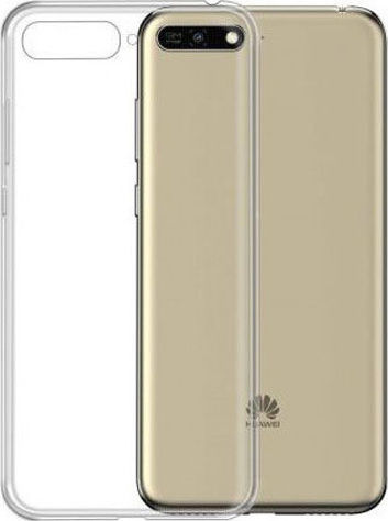 Umschlag Rückseite Silikon Transparent (Huawei Y6 2018)