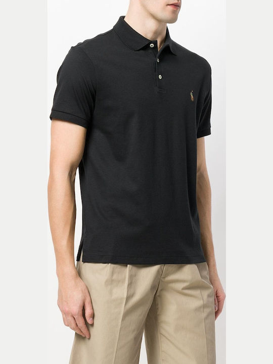 Ralph Lauren Polo Herrenbluse Kurzarm Schwarze