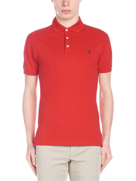 Ralph Lauren Bluza Bărbătească cu Mânecă Scurtă Polo Roșie