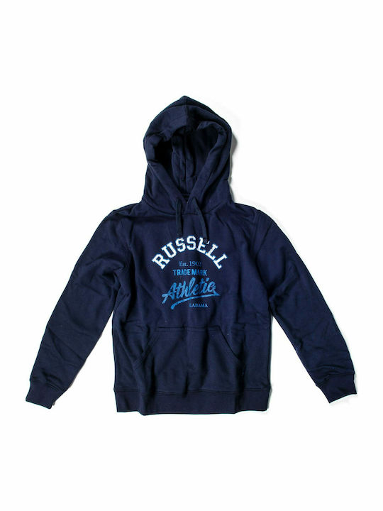 Russell Athletic Kids Sweatshirt with Hood Navy Blue