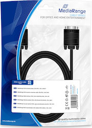 MediaRange VGA male to VGA male Black 1.8m Cable (MRCS105)