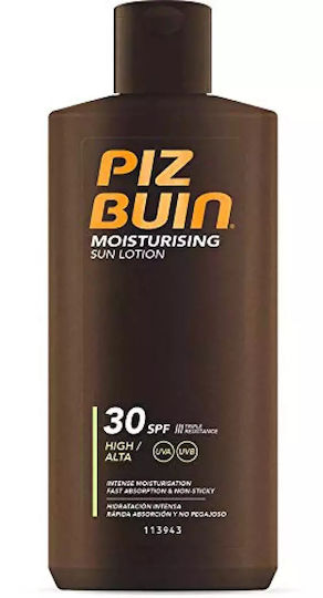 Piz Buin Moisturising Αδιάβροχη Αντηλιακή Λοσιόν για το Σώμα SPF30 200ml