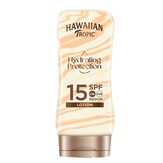 Hawaiian Tropic Silk Hydration Αδιάβροχη Αντηλιακή Λοσιόν Σώματος SPF15 180ml
