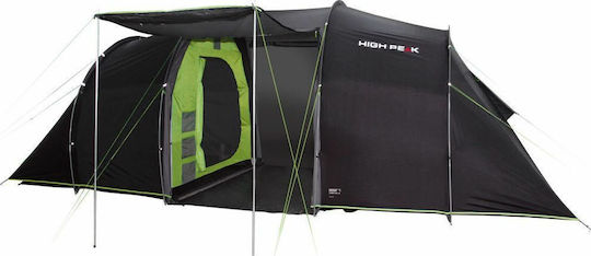 High Peak Tauris 6 Winter Camping Tent Tunnel Gray with Double Cloth for 6 People 620x240x190cm