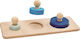 Wooden Kids Peg Puzzle Circles for 1+ Years 3pcs Plan Toys