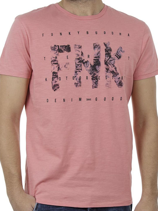 Funky Buddha Men's Short Sleeve T-shirt Peach