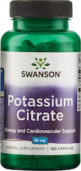 Swanson Potassium Citrate 99mg 120 caps