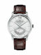 Claude Bernard Men's Watch 42mm Battery with Brown Leather Strap