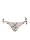 Bikini Bottoms Slip with Laces Beige