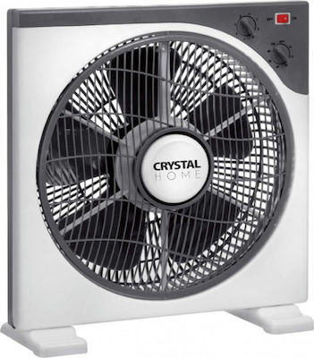 Crystal Home Air Basic Box 30 Ανεμιστήρας Box Fan 45W Διαμέτρου 30cm