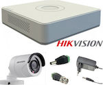 Hikvision Surveillance System DS-7104HQHI-K1 1 Cameras Cameras IP 1080p with Recorder HVR