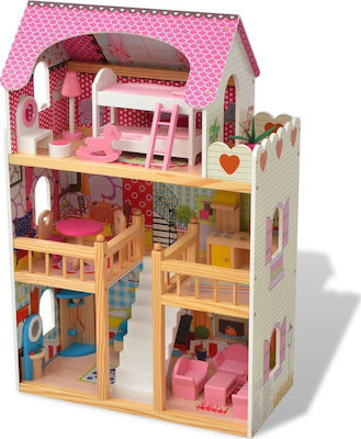 vidaXL Wooden Dollhouse