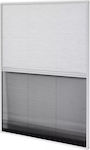 vidaXL Σίτα Παραθύρου Πλισέ Λευκή από Fiberglass 100x80cm 142616