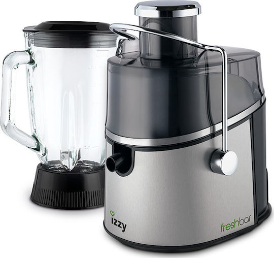 Izzy 2in1 FreshBar J82 Μπλέντερ με Γυάλινη Κανάτα 1.5 lt 700W Inox