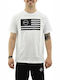 GSA Superlogo Color Edition Herren Sport T-Shirt Kurzarm Flag White