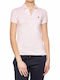 Ralph Lauren Women's Athletic Polo Blouse Short Sleeve Pink