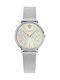 Women's Watch 38mm Battery with Silver Stainless Steel Bracelet
