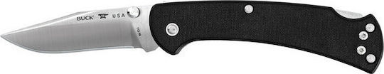 Buck 112 Slim Pro Pocket Knife Black with Blade made of Steel