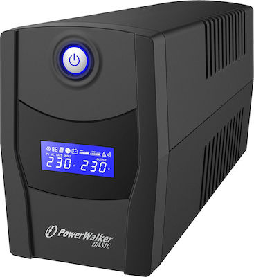 Powerwalker Basic VI 800 STL FR USV 800VA 480W mit 2 Schuko Steckdosen