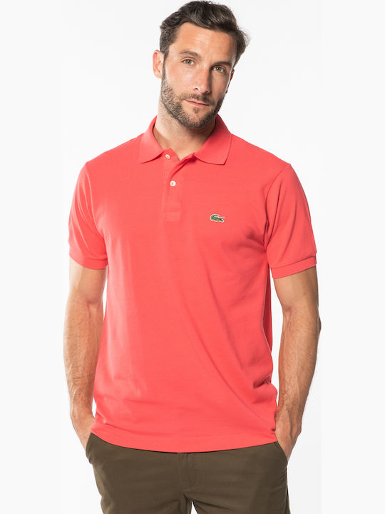 Lacoste Polo Μπλούζα Κοντομάνικη Κοραλί