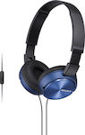 Sony MDR-ZX310AP Wireless / Wired On Ear Headphones Blue MDRZX310APL.CE7