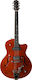 Godin 5th Avenue Uptown Elektrische Gitarre mit SS Tonabnehmerkonfiguration Brown mit Tasche