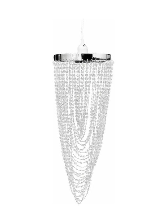 vidaXL Chandelier with Crystals Transparent 22cm 241120