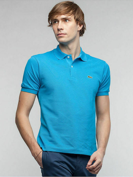 Lacoste Ανδρική Μπλούζα Polo Κοντομάνικη Γαλάζια