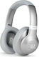 JBL Everest 710 Wireless/Wired Over Ear Headphones with 25 hours of Operation and Quick Charge Silver JBLV710BTSIL