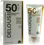 Delousil Κρέμα Αδιάβροχη Αντηλιακή Cream Face SPF50 with Color 50ml