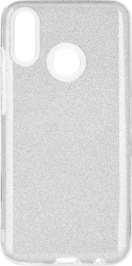 Forcell Shining Back Cover Σιλικόνης Ασημί (Huawei P Smart 2019 / Honor 10 Lite)