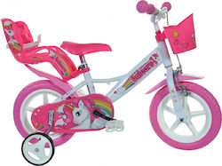 Dino Bikes Unicorn 12" Παιδικό Ποδήλατo BMX Ροζ
