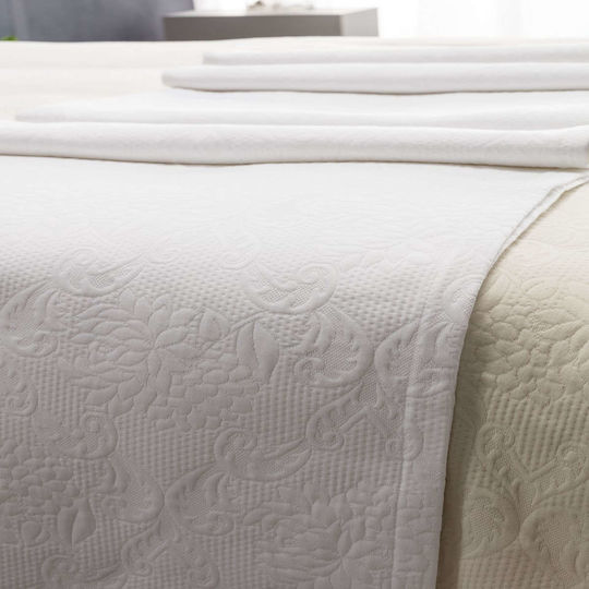 Vesta Home Hotel Blanket King Size Pique White 260x240cm
