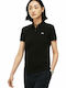 Women's Polo Blouse Short-sleeved Black PF7839-031