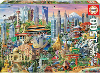 Asia Landmarks Puzzle 2D 1500 Pieces