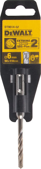 DEWALT Extreme Bohrer Hartmetall mit SDS Plus Schaft für Gemäuer 6x50mm