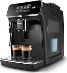 Philips EP2221/40 Αυτόματη Μηχανή Espresso 1500W Πίεσης 15bar με Μύλο Άλεσης Μαύρη