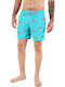 Shiwi Men's Swimwear Shorts Light Blue with Patterns