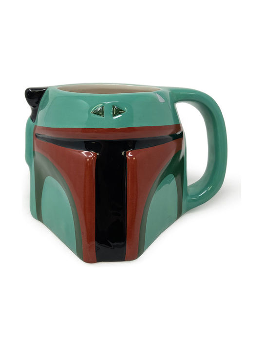 Abysse Star Wars Boba Fett 3D Shaped Mug Tasse Keramik Grün 600ml TABSTW005 1Stück