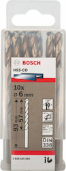 Bosch Burghiu 6mm Cobalțiu cu Tija Cilindrică pentru Metal 6x93mm