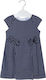 Mayoral Kids Dress Short Sleeve Navy Blue 28-03946-031