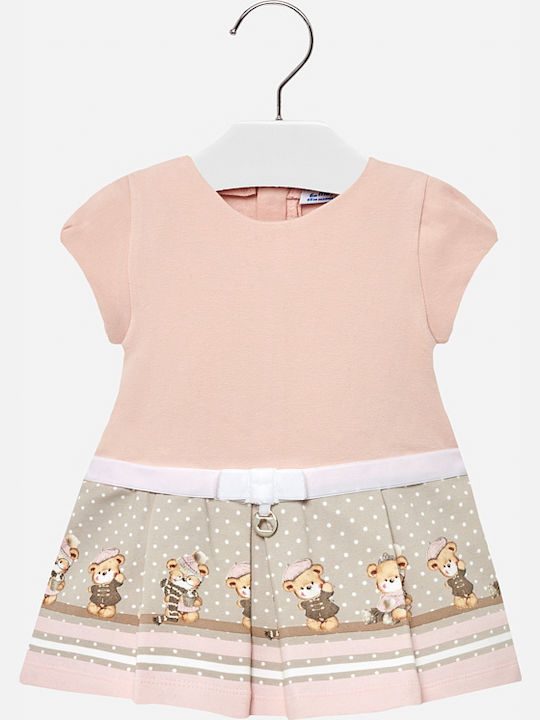 Mayoral Kids Dress Short Sleeve Pink