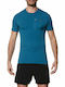 ASICS Elite Seamless Men's Athletic T-shirt Short Sleeve Blue