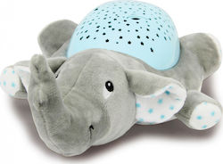 Jamara Sleep Toy Night Light Dreamy Elephant made of Fabric with Music and Light for 6++ Months