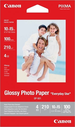 Canon GP-501 Hârtie Foto Utilizarea zilnică A6 (10x15) 170gr/m² pentru Imprimante Jet de cerneală 10 de hârtie fotografică
