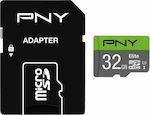 PNY Elite microSDHC 32GB Class 10 U1 UHS-I με αντάπτορα