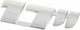 Lampa Car Number Stickers 8.5 x 2.7cm in Silver Color 1pcs
