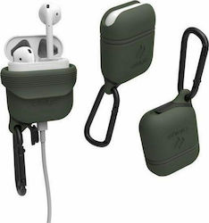 Catalyst Waterproof Silicone Case with Keychain Army Green for Apple AirPods