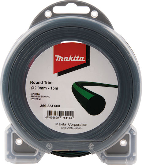 Makita Line 2mm x 15m Round Brush Cutter Trimmer Line 2mm 15m 369.224.600